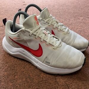 Nike Downshifter 12 Women gym fit Running Shoes Light Bone Red DD9294-004 Size 8